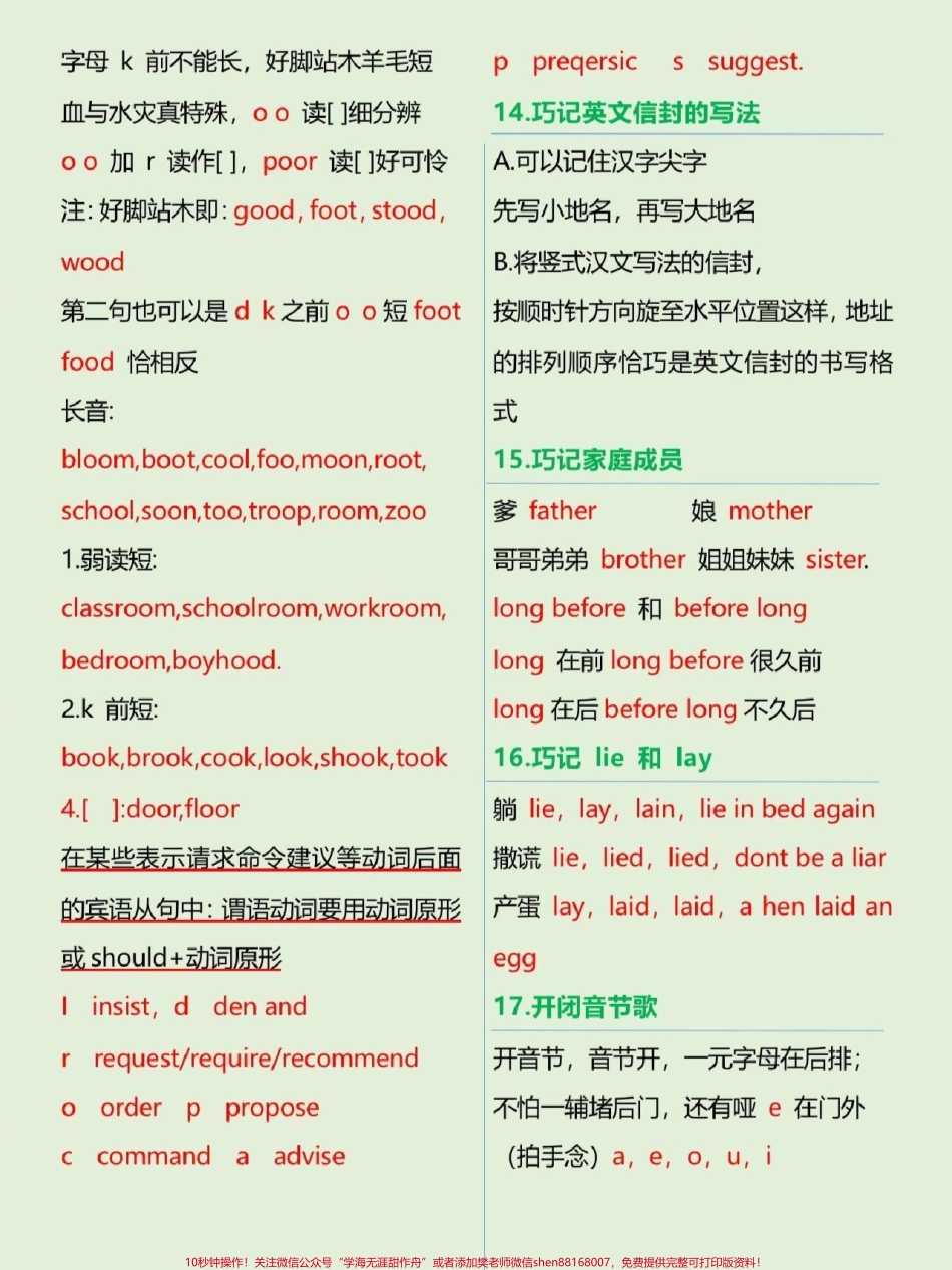 英语语法顺口溜背完直接用#英语.pdf_第2页