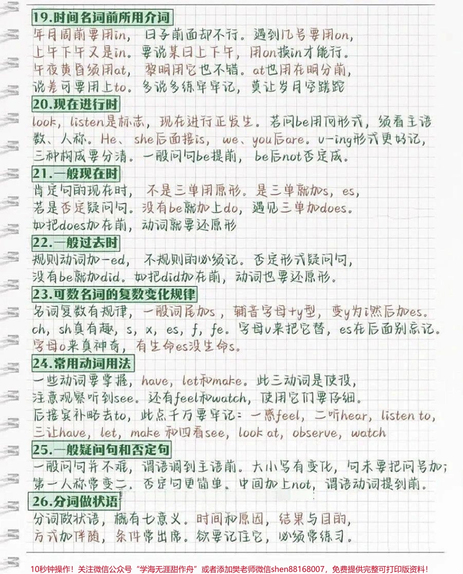 英语语法顺口溜保存起来可以打印哦.pdf_第3页