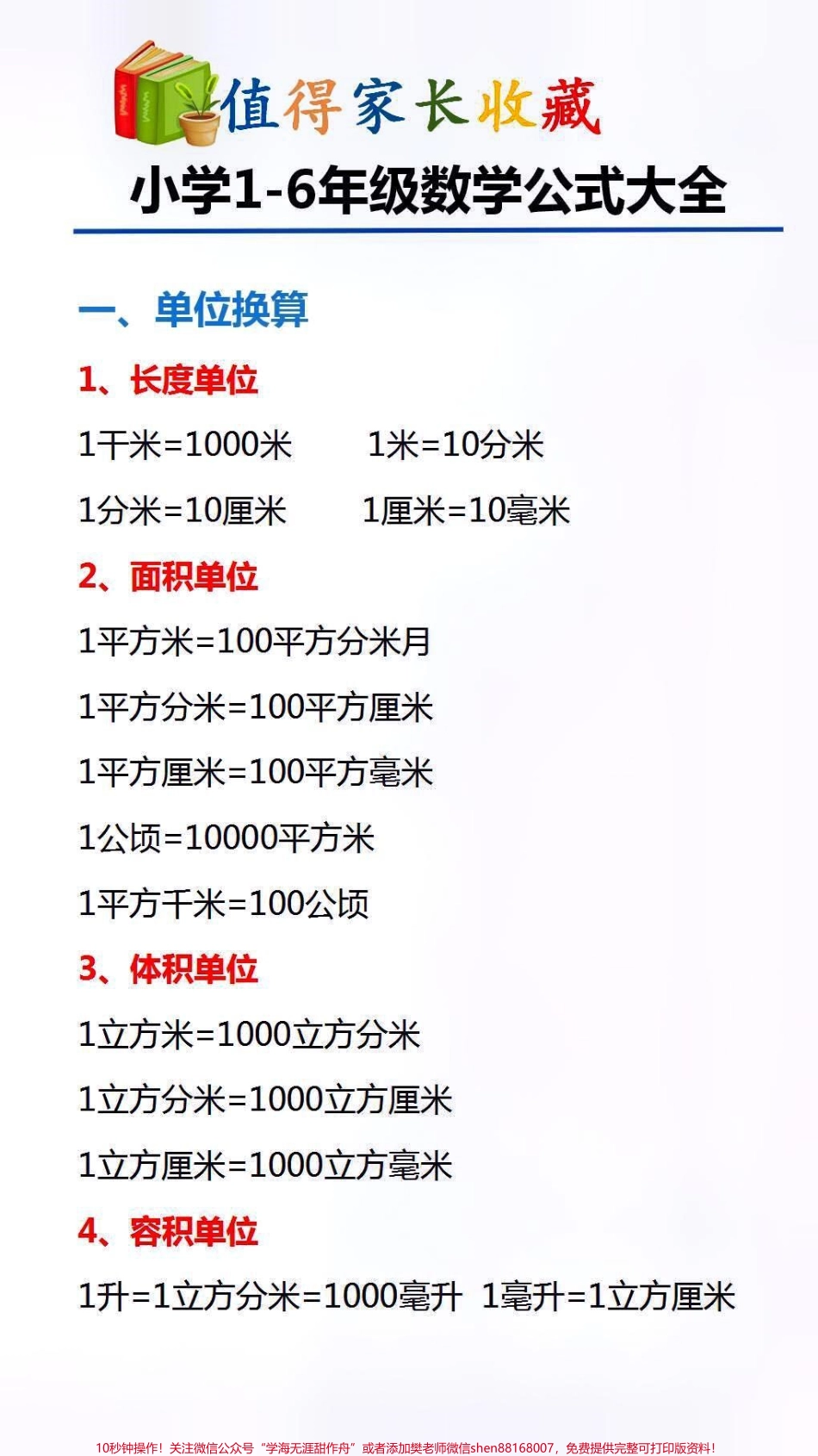 数学公式大全替孩子保存起来吧#数学.pdf_第1页