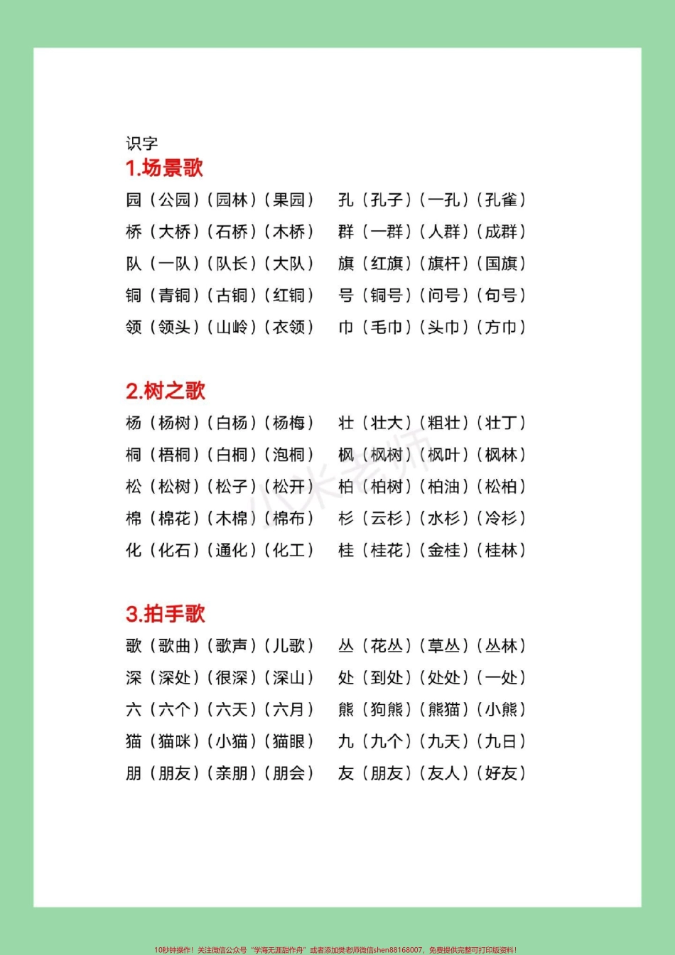 #家长收藏孩子受益 #二年级语文#生字组词 家长为孩子保存每日晨读.pdf_第3页