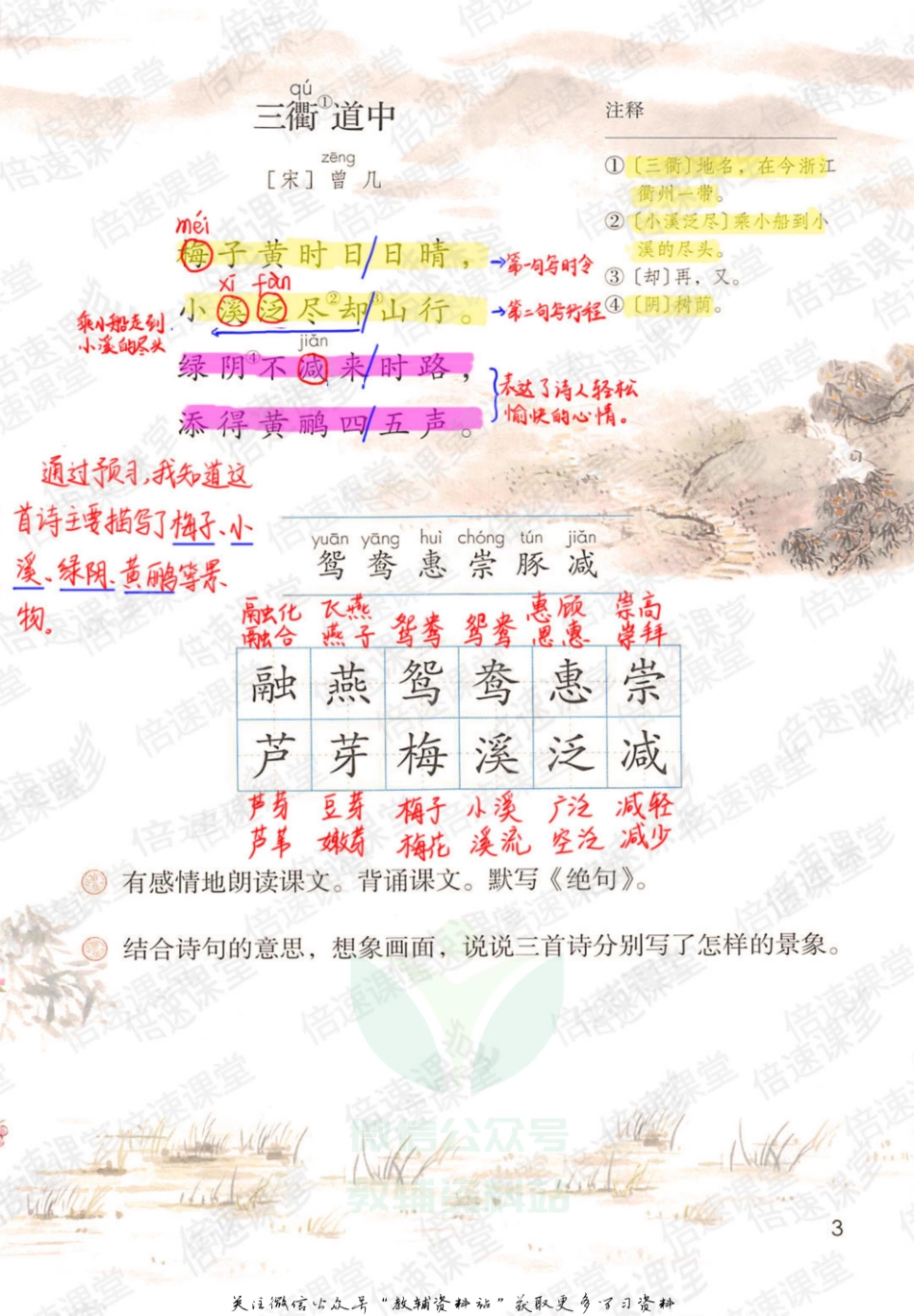 三年级下册语文部编版课堂笔记（倍速版）.pdf_第2页