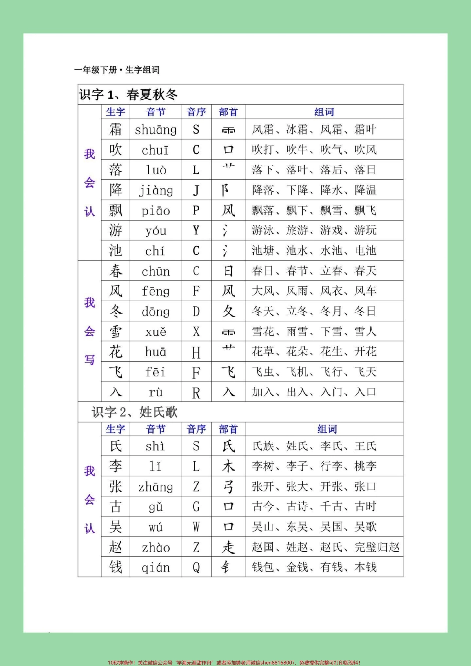 #一年级语文 #生字 #组词 #好好学习天天向上 家长为孩子保存学习.pdf_第2页