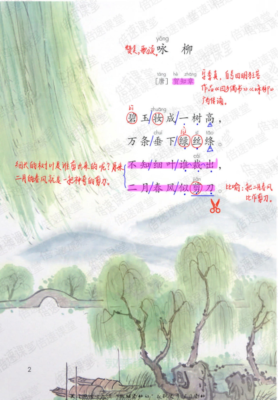 二年级下册语文部编版课堂笔记（倍速版）.pdf_第2页