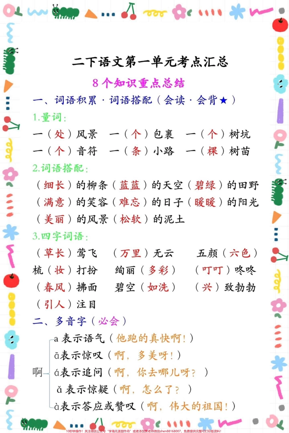 二年级下册重点知识总结#二年级 #家庭教育 #知识分享 #家庭 #宝妈.pdf_第2页