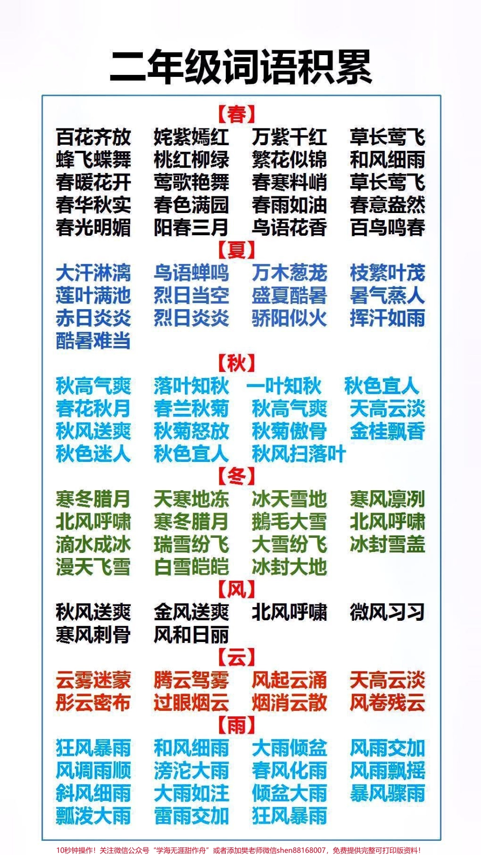 二年级词语积累父母替孩子保存起来吧！#家长收藏孩子受益.pdf_第1页