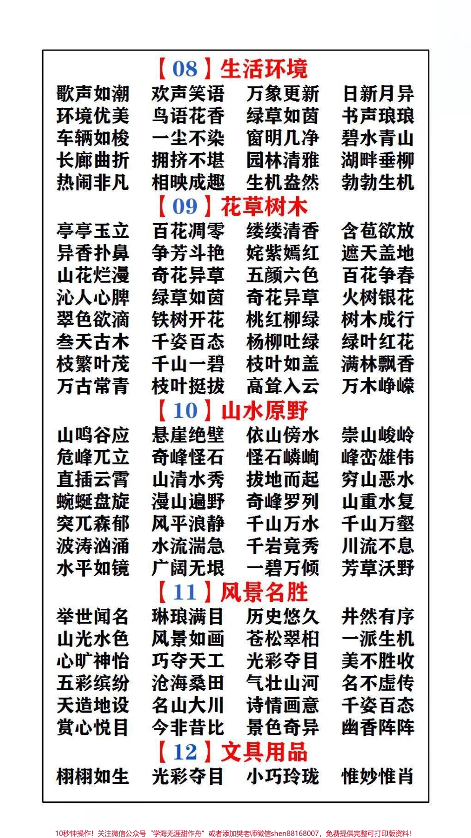 小学知识大盘点替孩子保存起来吧！#学习 #词语积累.pdf_第3页