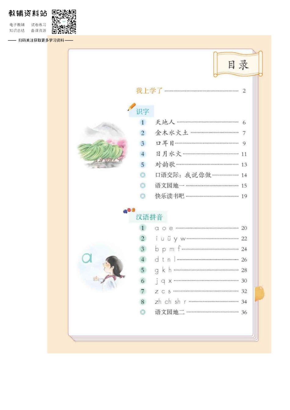 一年级上册语文部编版课堂笔记（飞翔版）.pdf_第1页