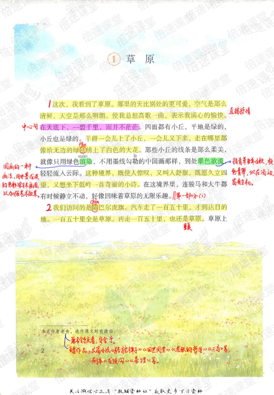 六年级上册语文部编版课堂笔记（倍速版）.pdf_第1页