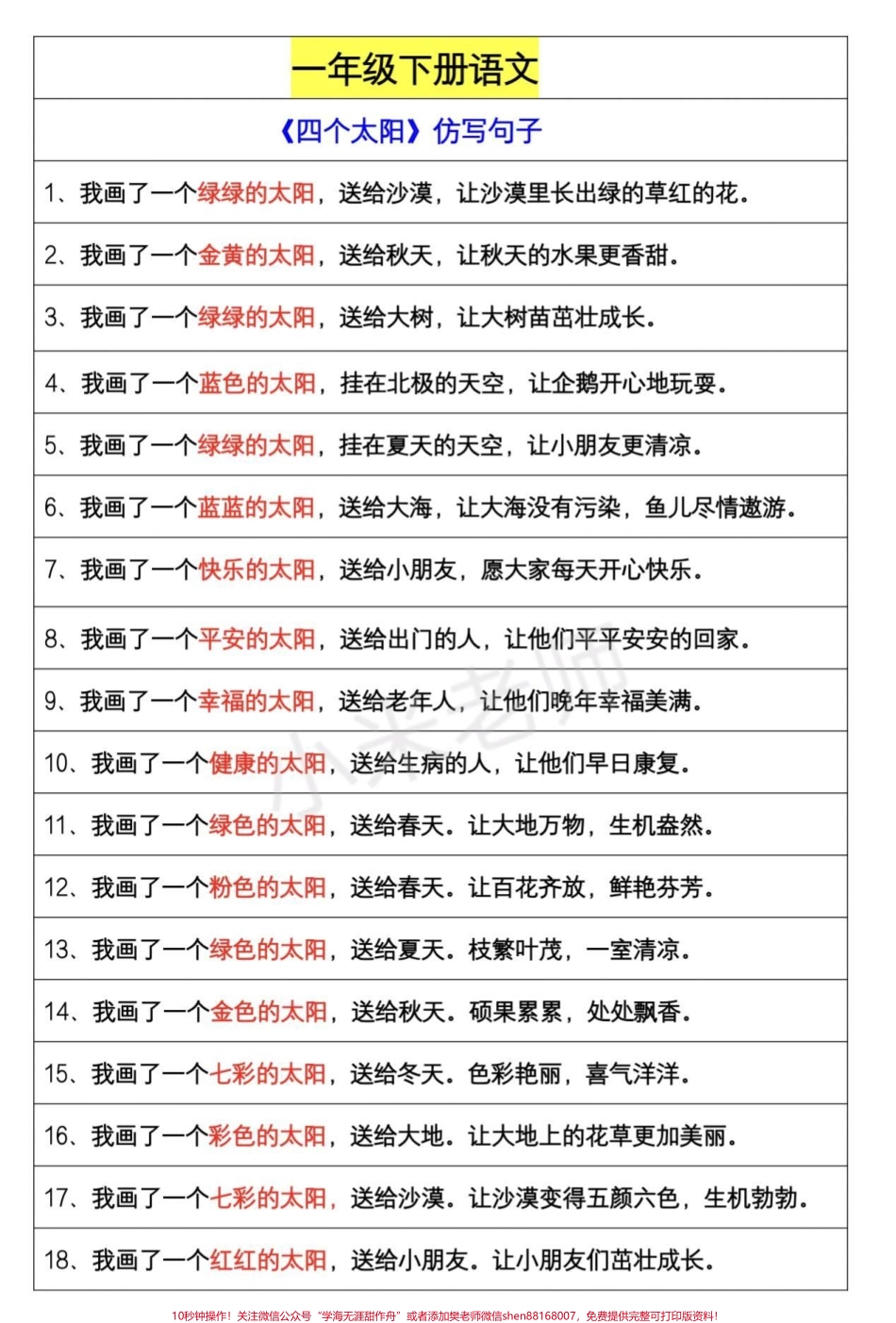 #感谢抖音我要上热门➭#一年级语文仿写句子 家长为小朋友保存吧#家长收藏孩子受益.pdf_第1页