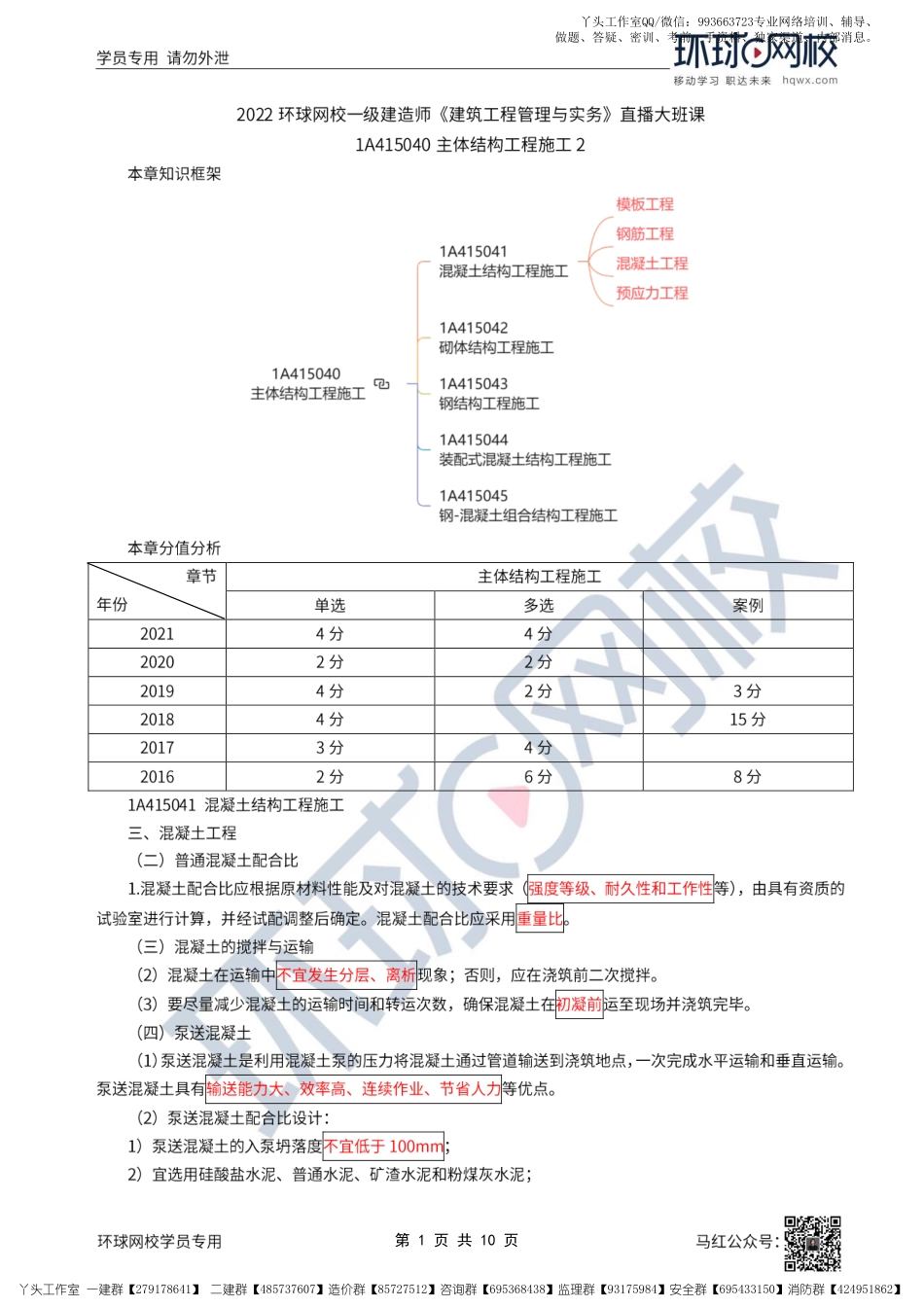 WM_23、2022一建建筑直播大班课（十二）-主体结构工程施工2.pdf_第1页