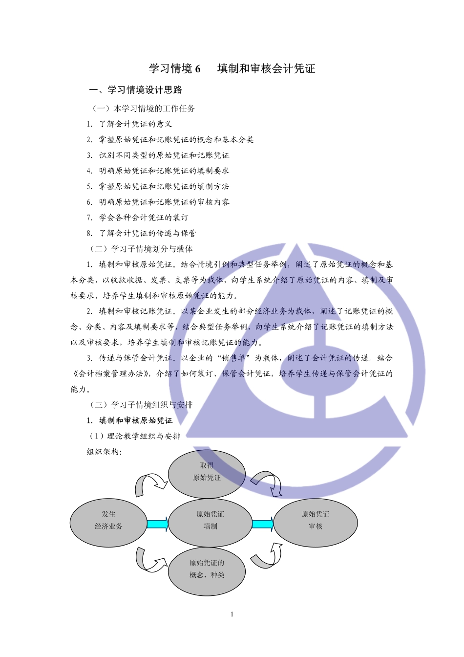 《会计职业基础》教师手册学习情境6.pdf_第1页