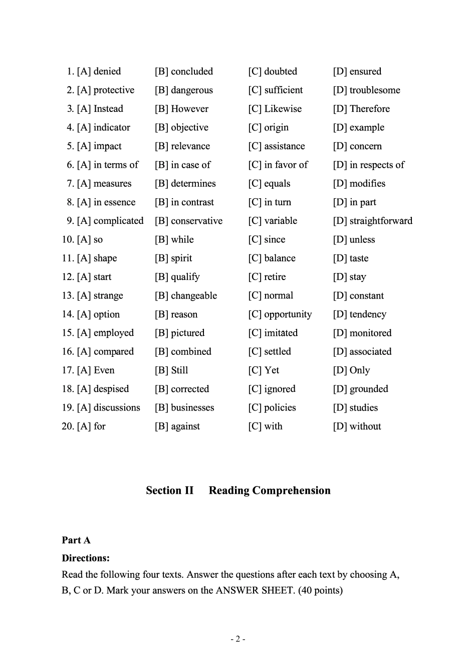 2014年考研英语二真题【公众号：葱哥说考研 考研资料免费分享】.pdf_第3页