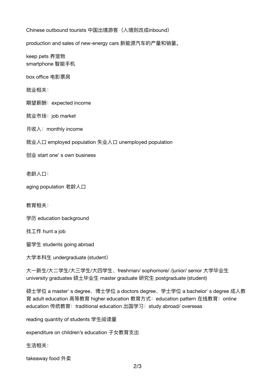 2021考研英语作文必会写主题词汇总(1).pdf_第2页