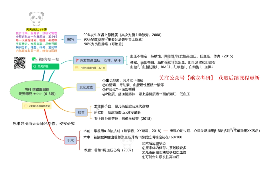 内科 嗜铬细胞瘤 思维导图.pdf_第1页