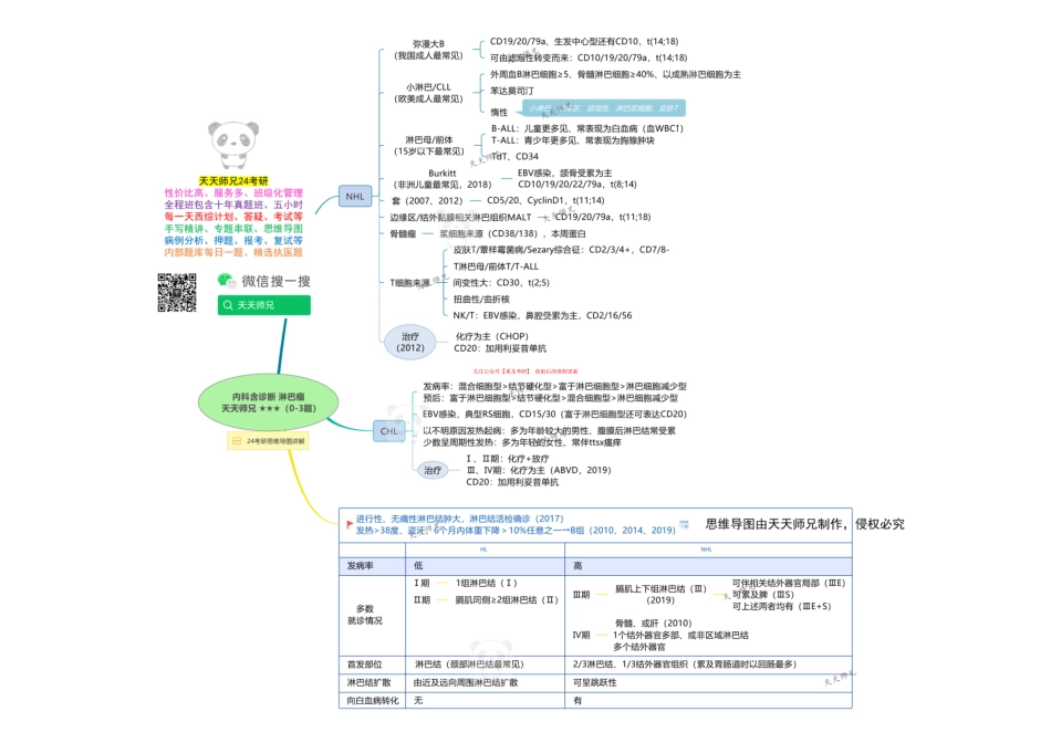 内科含诊断 淋巴瘤 思维导图.pdf_第1页