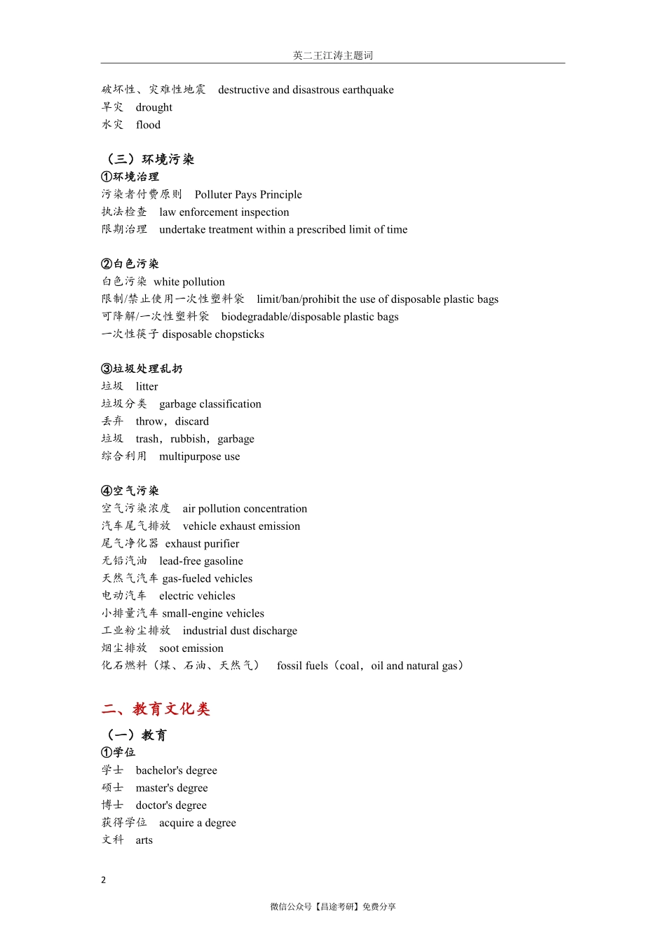 王江涛预测主题词（英语二）(1).pdf_第2页