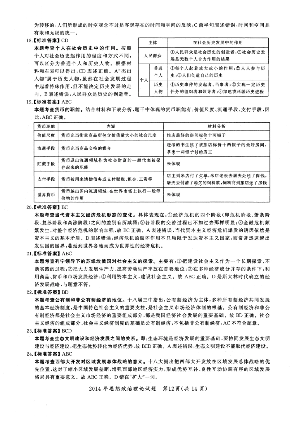 2014年考研政治答案解析【公众号：葱哥说考研 考研资料免费分享】.pdf_第3页