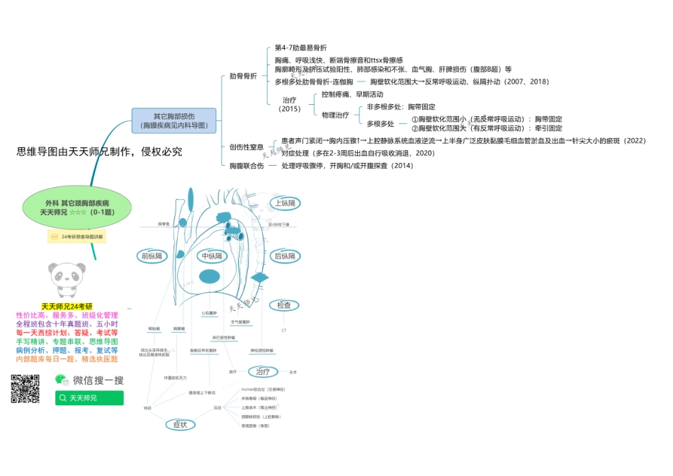 2024天天师兄外科 思维导图无水印打印版本 汇总.pdf_第3页