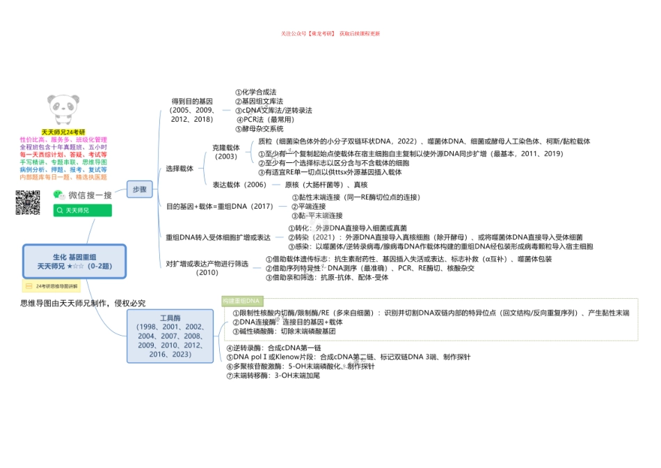 生化 基因重组 思维导图.pdf_第1页