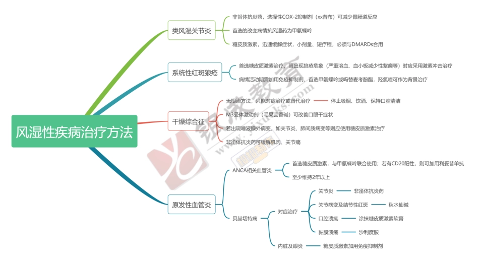 思维导图-风湿性疾病治疗方法 .pdf_第1页