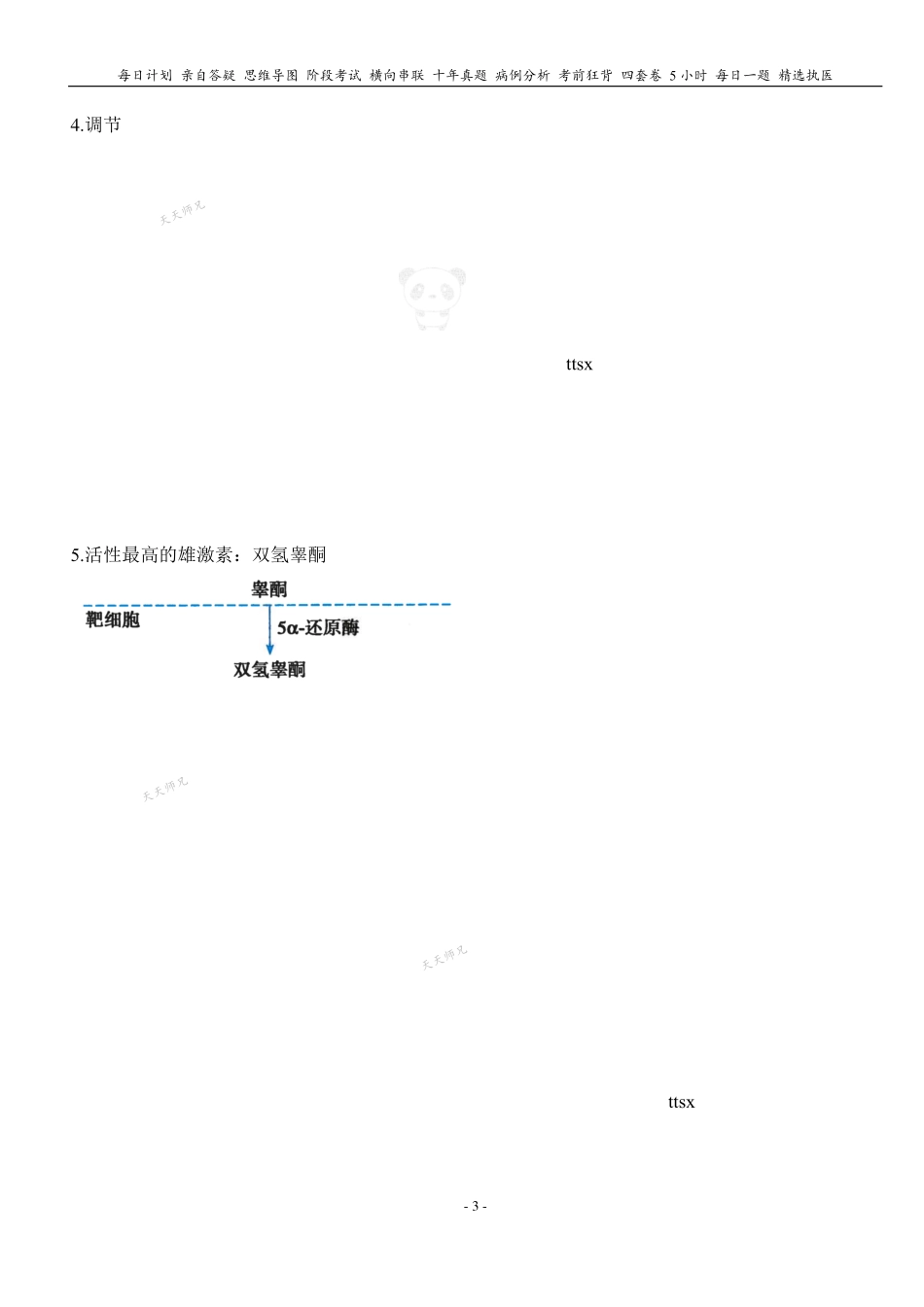 填空式讲义：生理 生殖 核心-导图-真题-串联 天天师兄24考研 冲.pdf_第3页