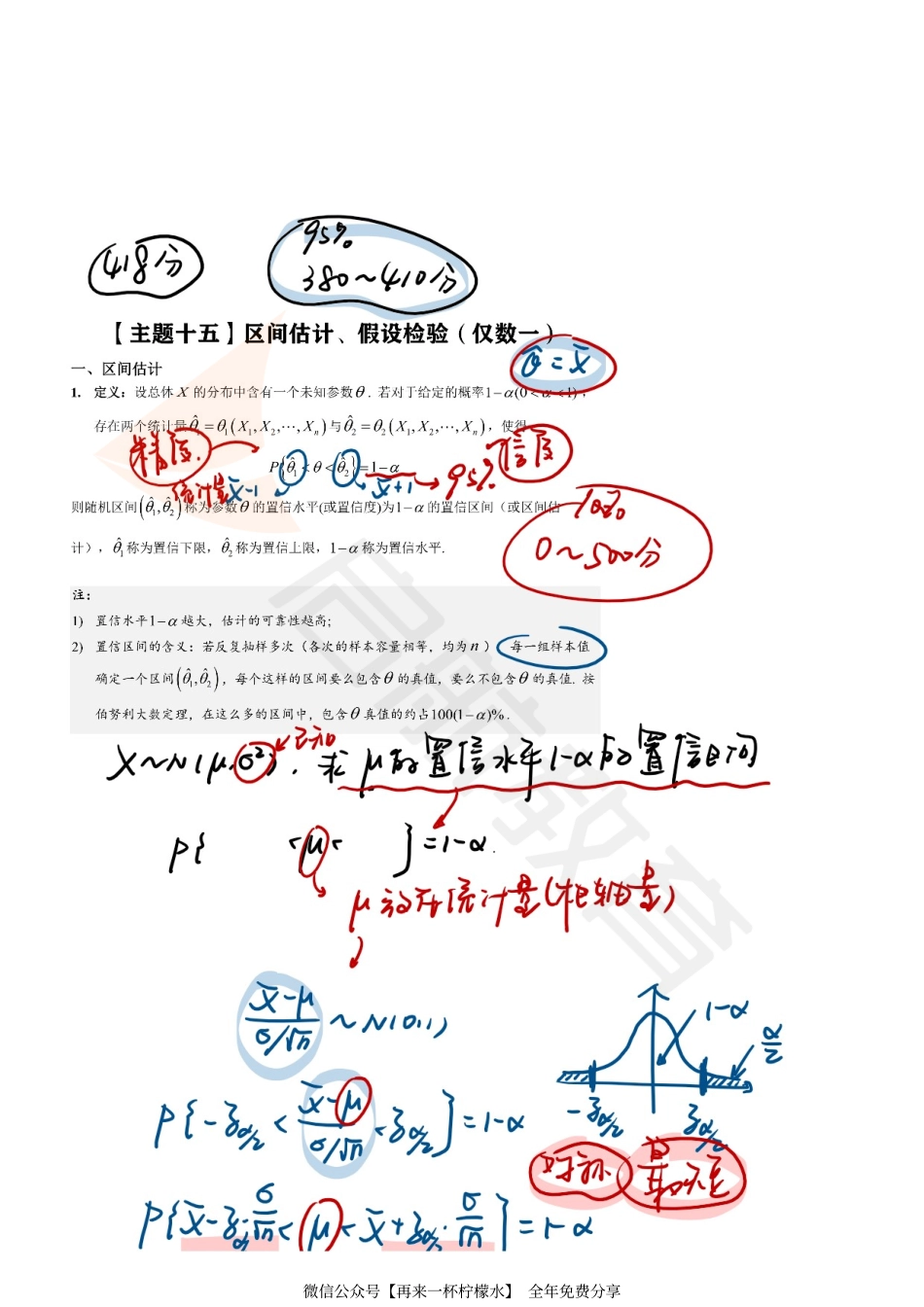 概统醒脑主题15板书（数一专项）.pdf_第1页