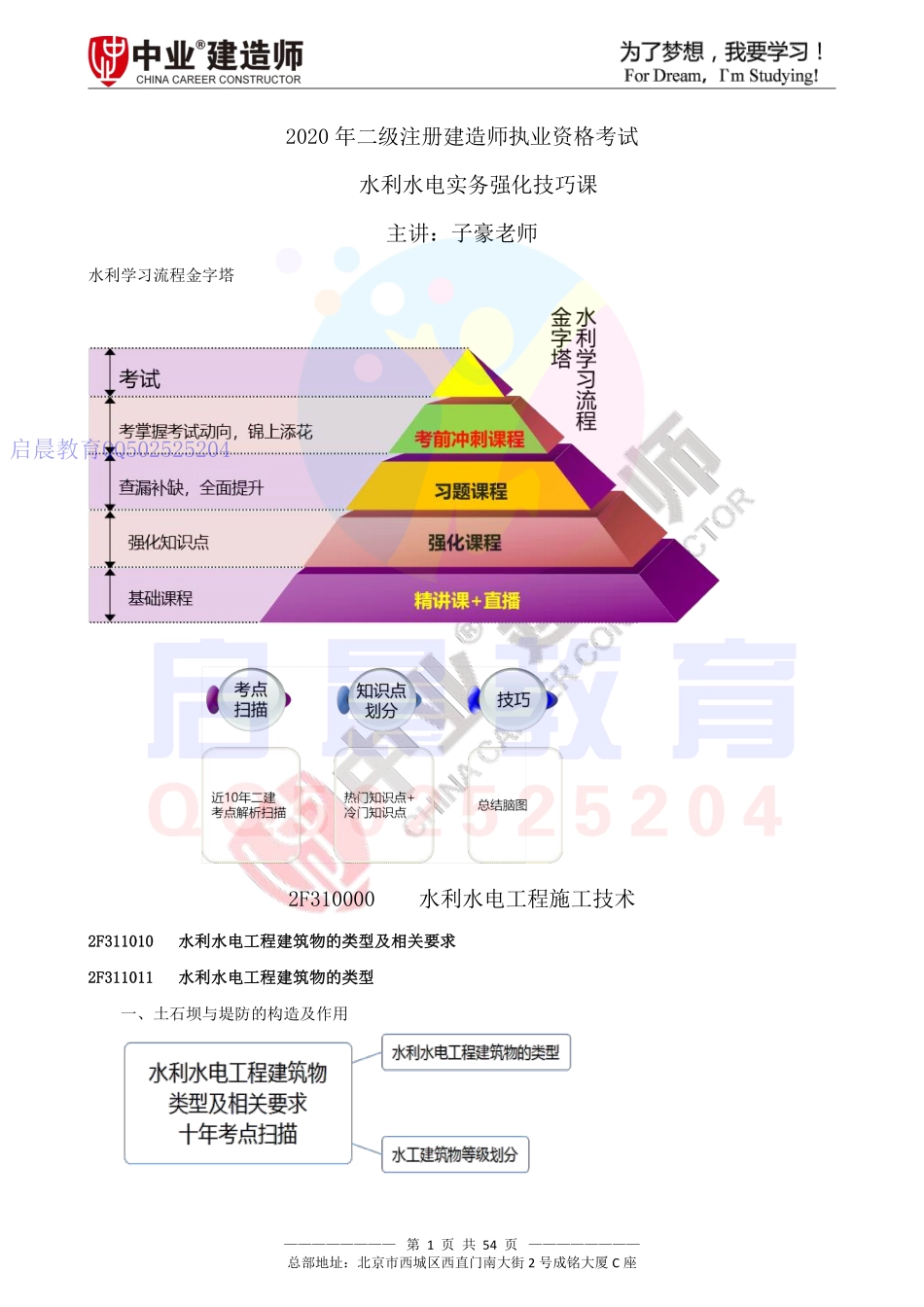 WM_Removed_2020年水利2F311010至2F311030李子豪强化技巧课讲义.pdf_第1页