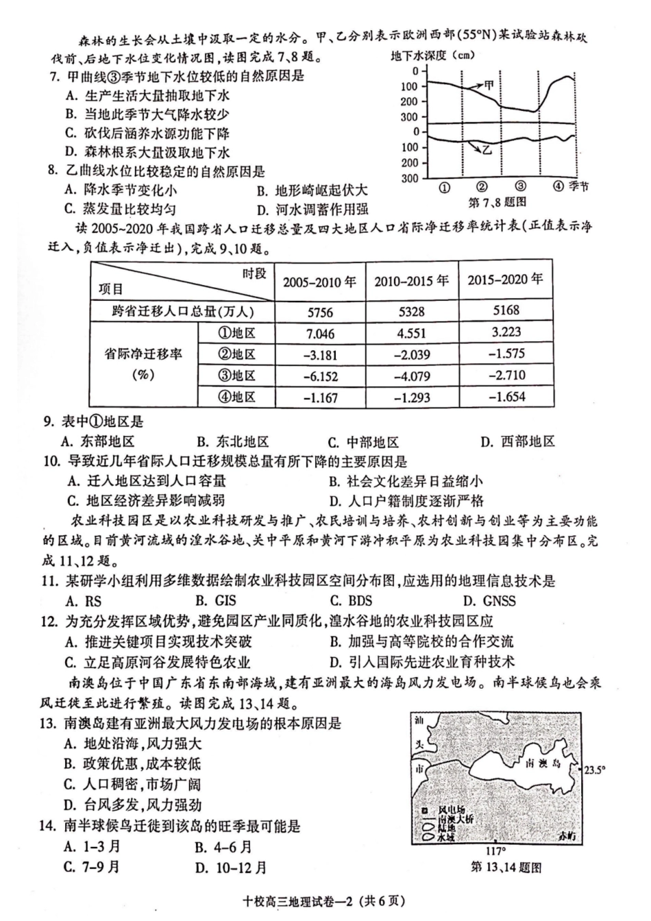 地理卷-2304金华十校二模.pdf_第2页