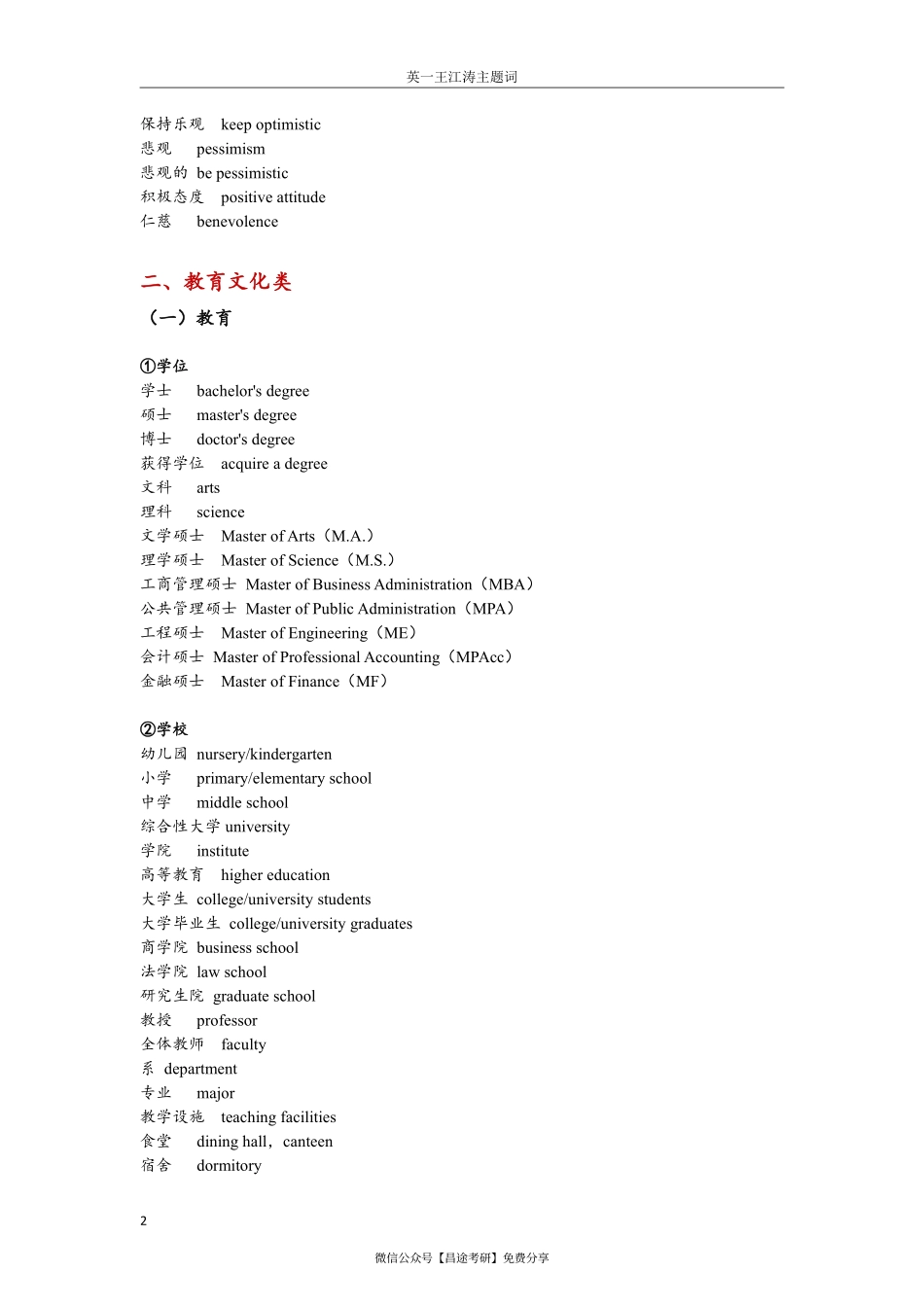王江涛预测主题词（英语一）(1).pdf_第2页