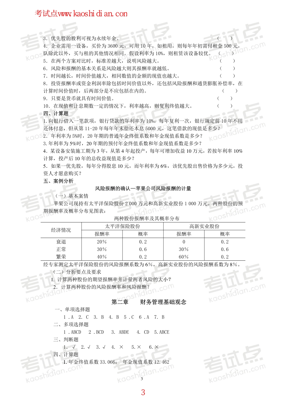 辽宁大学财务管理复习题.pdf_第3页