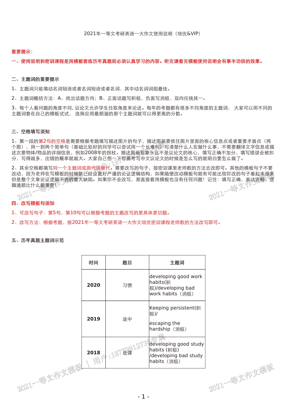 一等文21考研英语一作文定制模板培优班作文模板(用户_属定制).pdf_第2页