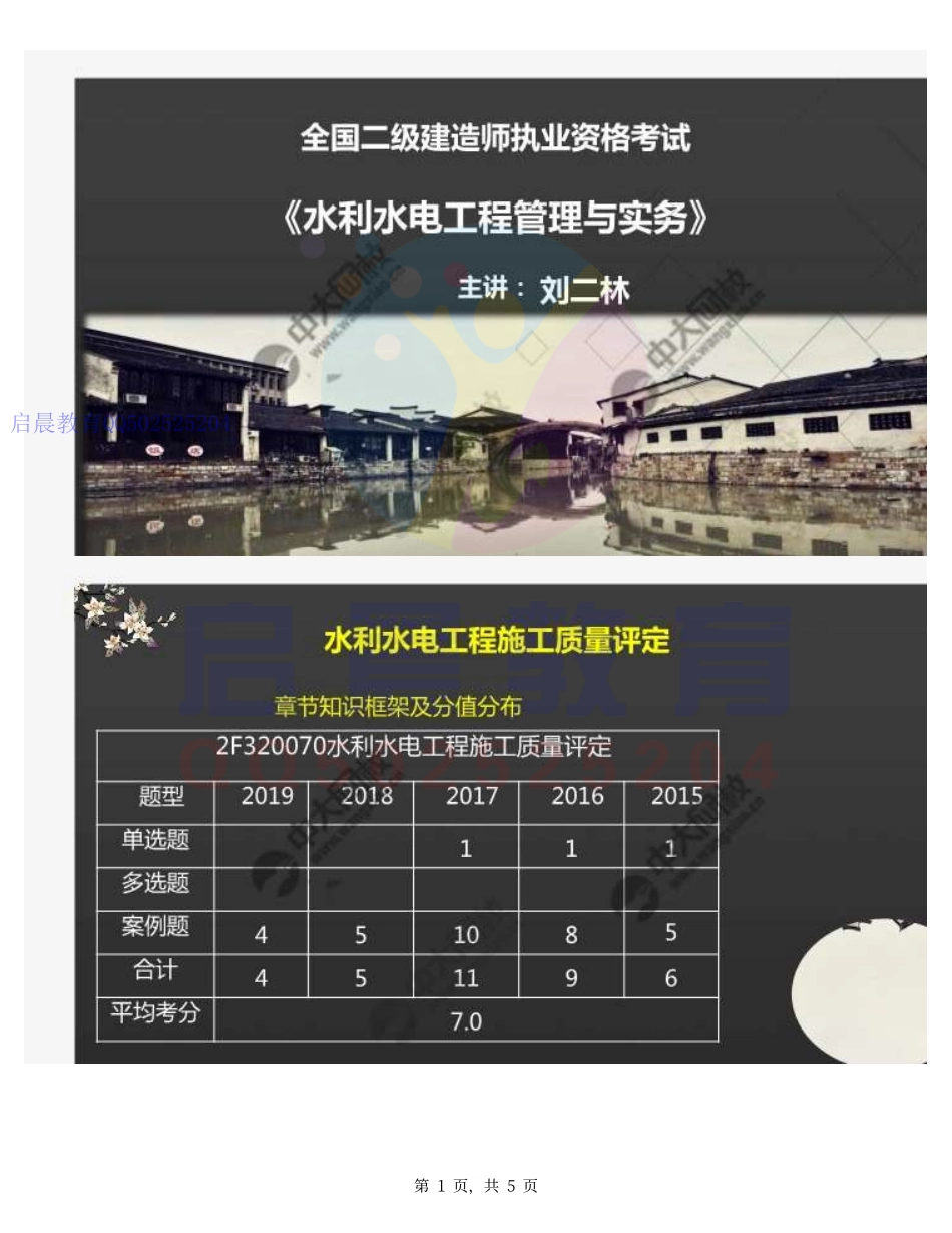 WM_52.2F320070水利水电工程施工质量评定-2F320100水利水电工程施工监理（知识梳理）.pdf_第1页