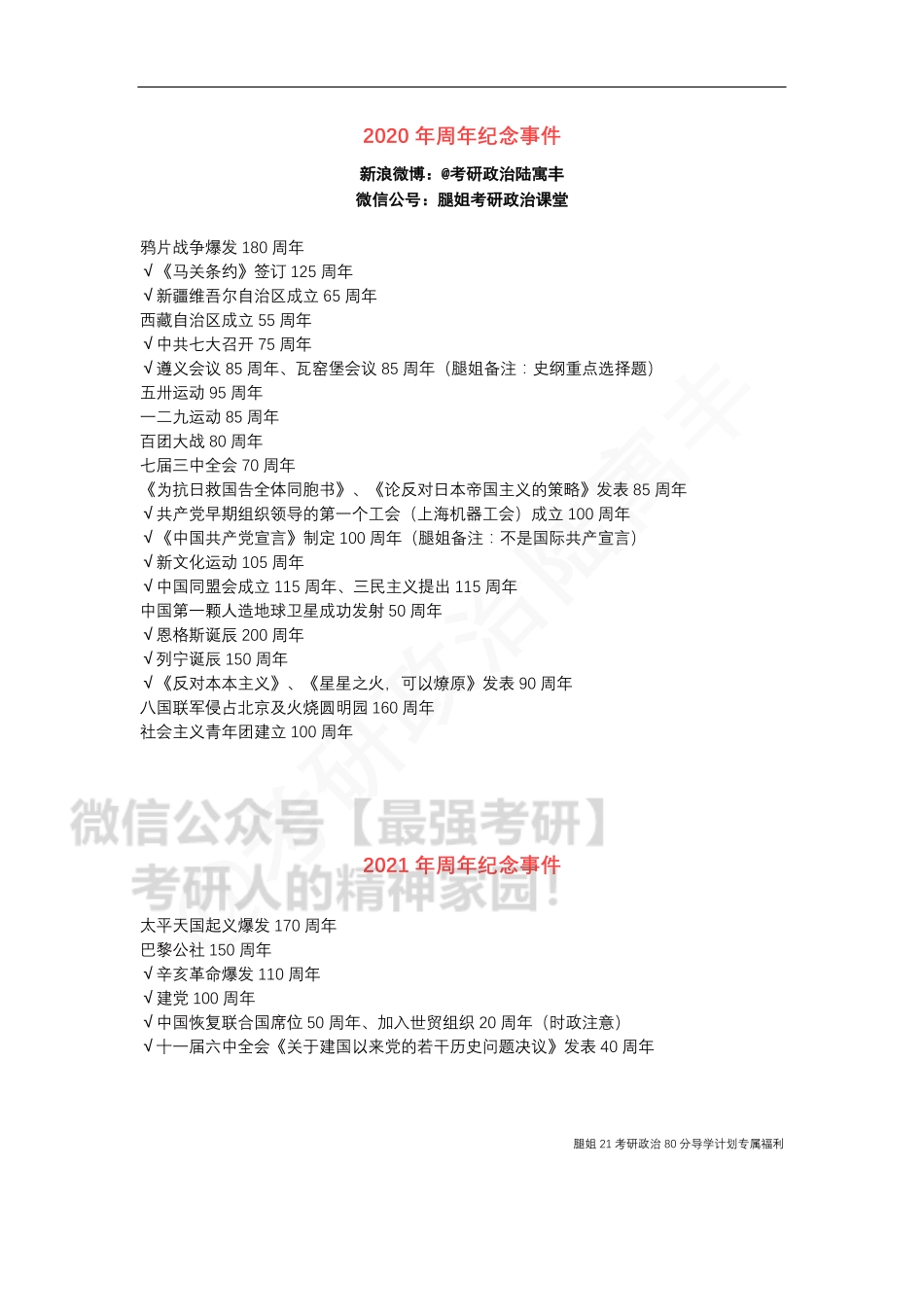 21考研重要周年纪念事件合集.pdf_第1页