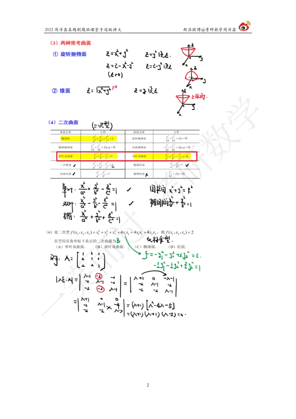 22周洋鑫真题刷题班（数一专项）考研资料.pdf_第2页