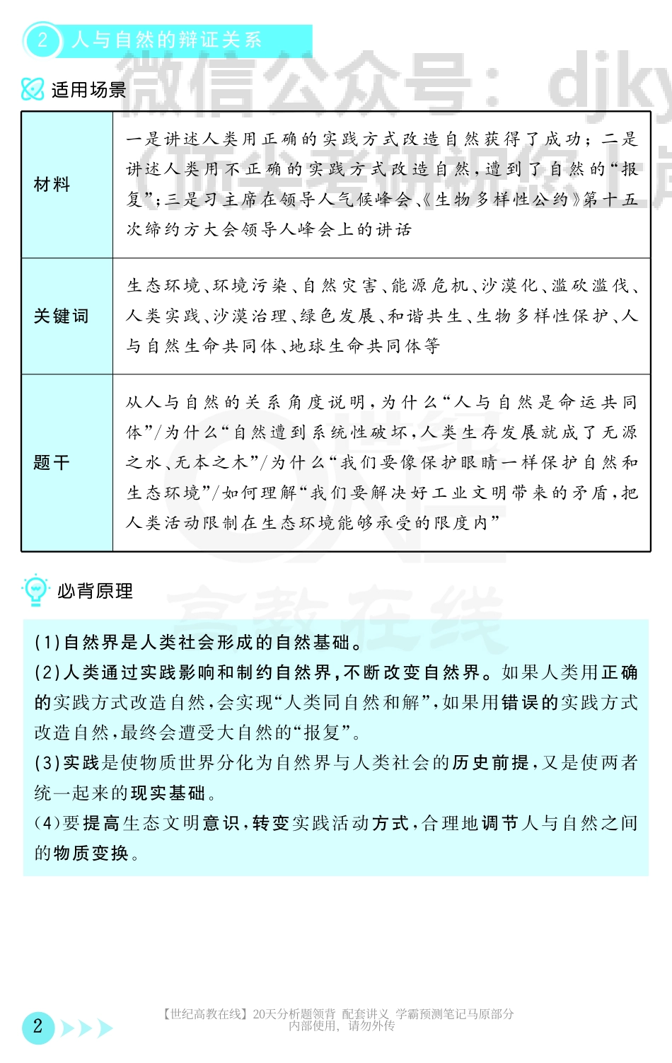 【预测笔记-马原】学霸预测笔记—马原部分免费分享考研资料.pdf_第2页