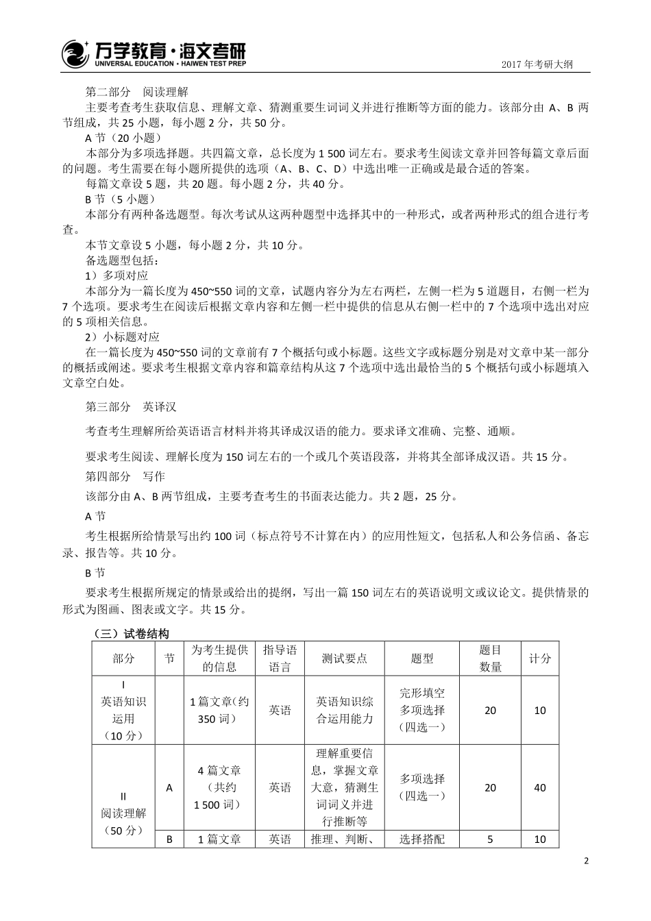 2017年考研英语（二）大纲(1).pdf_第3页