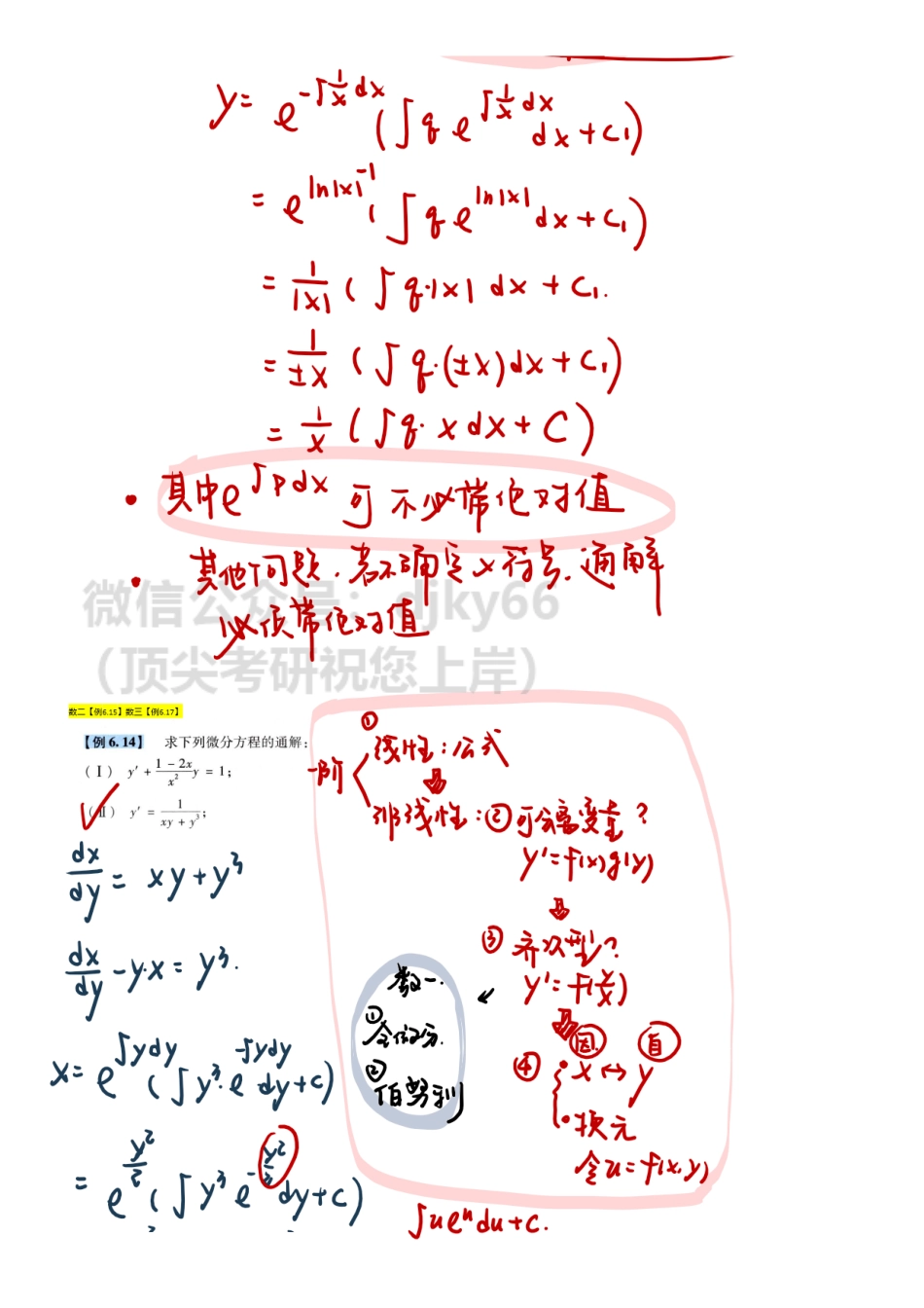 【1.27】高数20-一阶线性微分方程、可降阶型、伯努利方程、线性方程解的性质.pdf_第3页