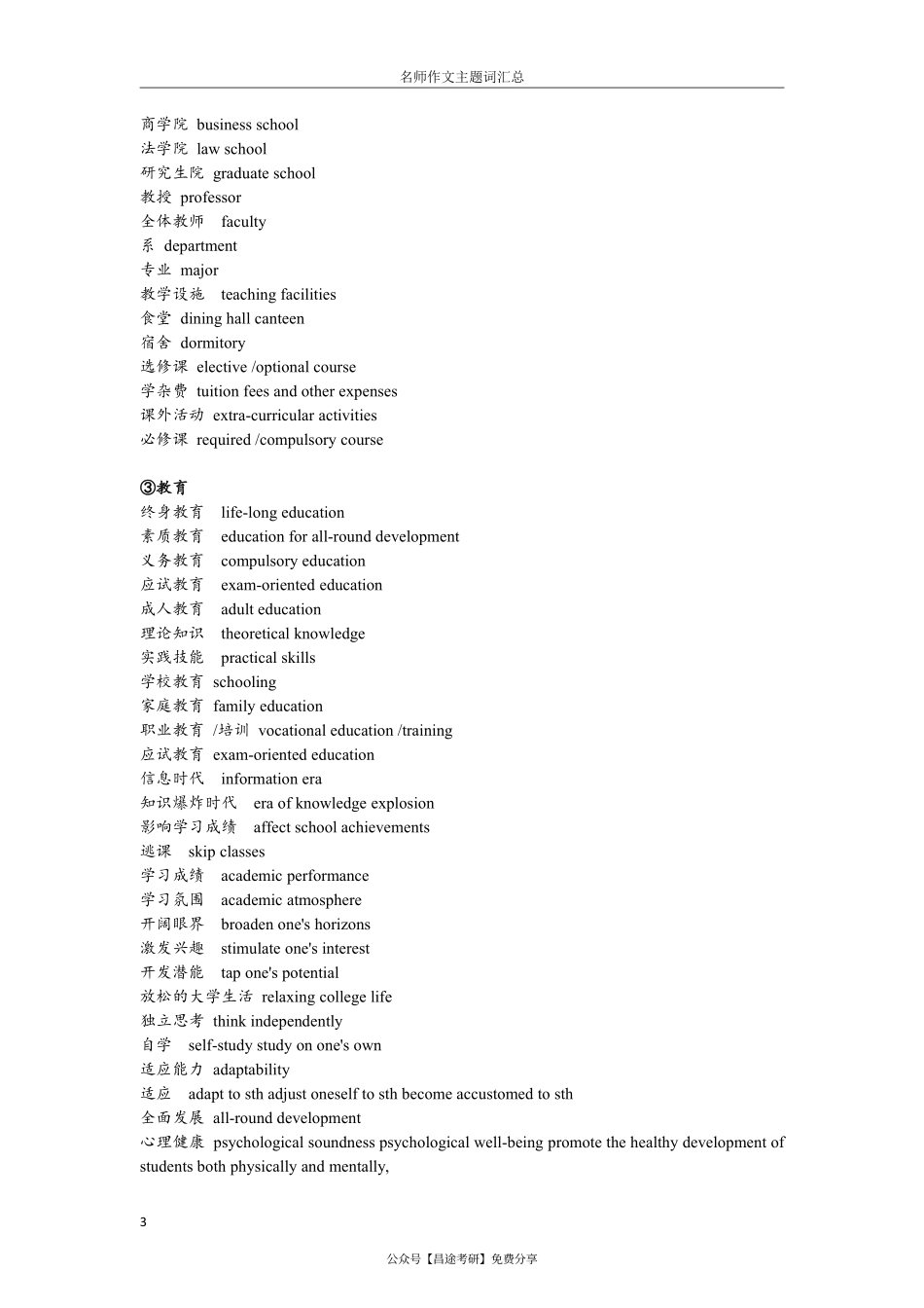 英语名师作文主题词汇总(1).pdf_第3页