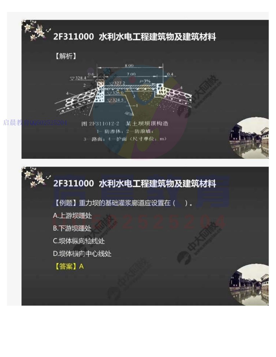 WM_12.2F311000水利水电工程建筑物及建筑材料（习题）.pdf_第3页