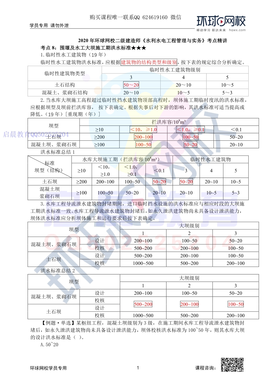 WM_第9讲-2F311010-围堰及水工大坝施工期洪水标准.pdf_第1页