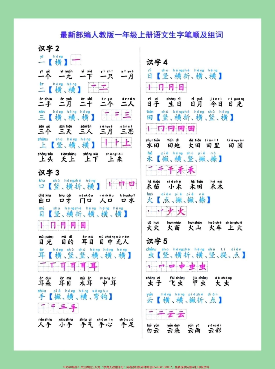 #每天学习一点点 #新学期新开始 #一年级语文#生字 家长为孩子保存学习.pdf_第2页