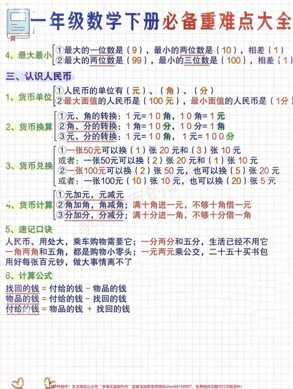 #上热门 #一年级数学必背公式大全#家长收藏孩子受益 #知识分享.pdf_第2页