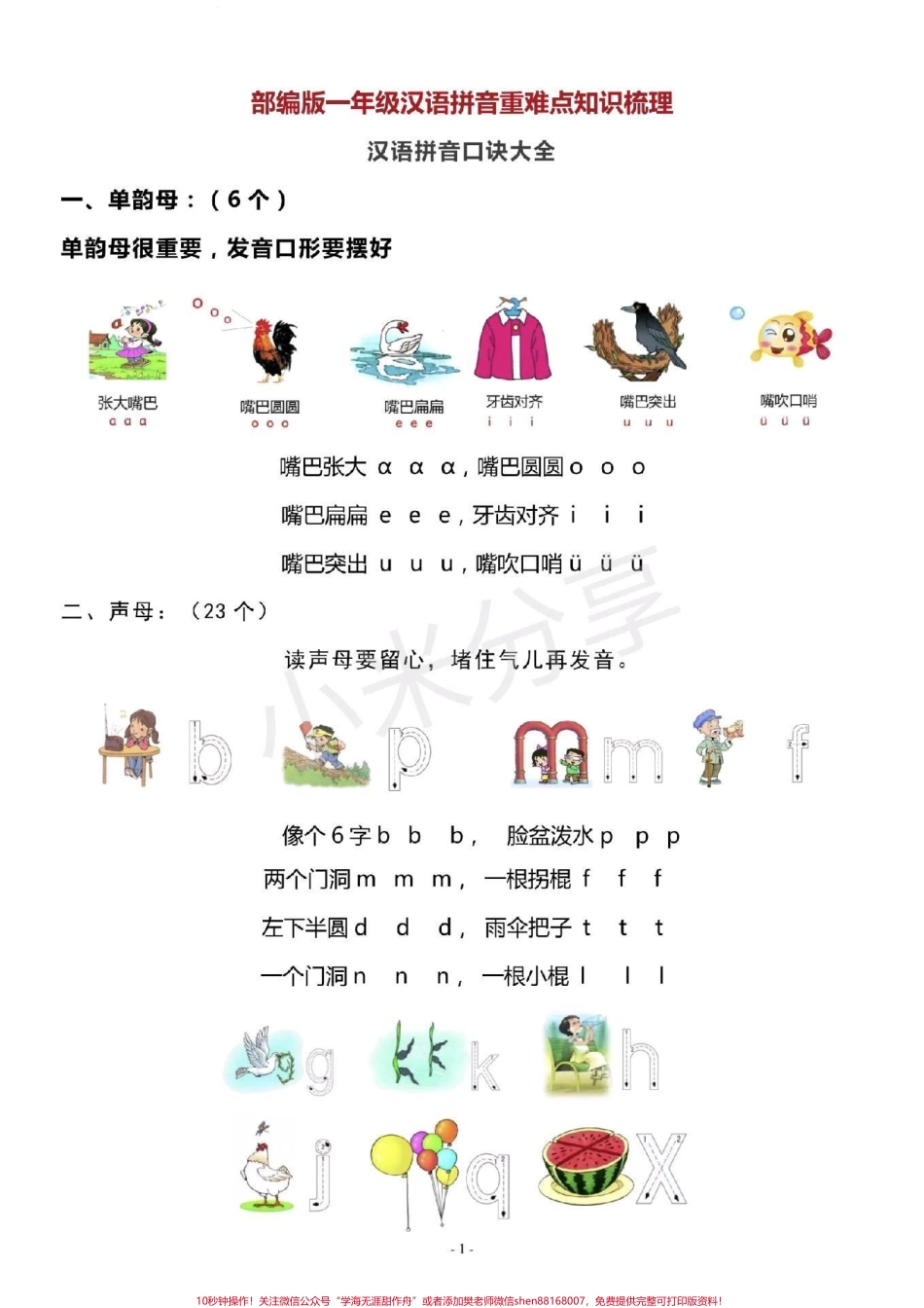 #学拼音 #幼小衔接 #一年级语文 汉语拼音重点家长保存打印吧.pdf_第1页