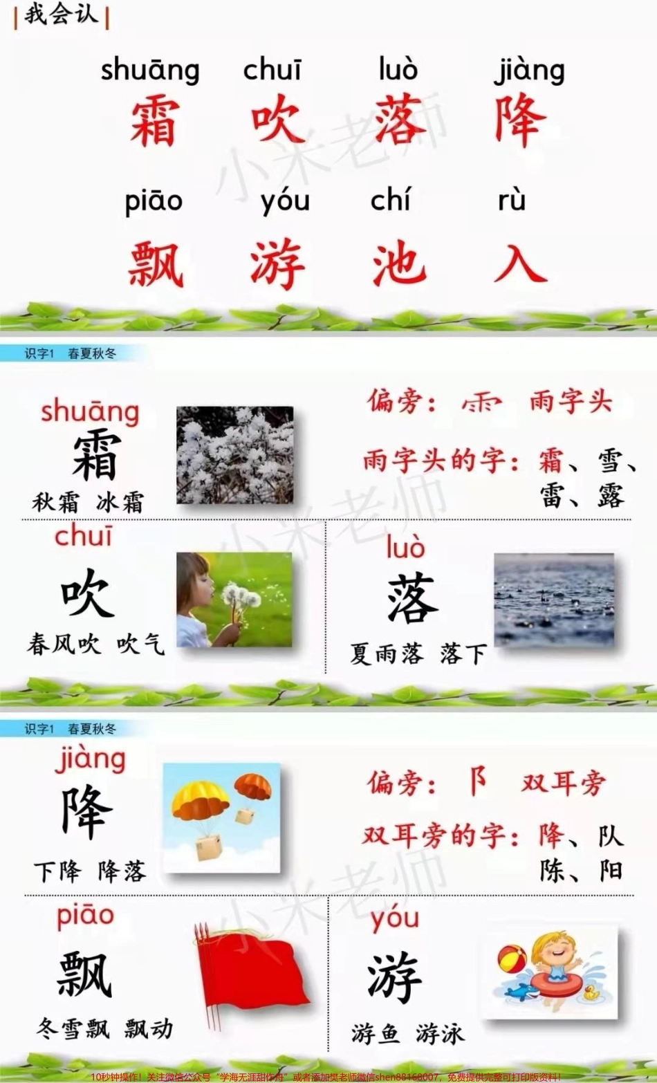 #一年级语文 #一年级下册 #感谢抖音我要上热门 一年级语文第一课重点.pdf_第2页