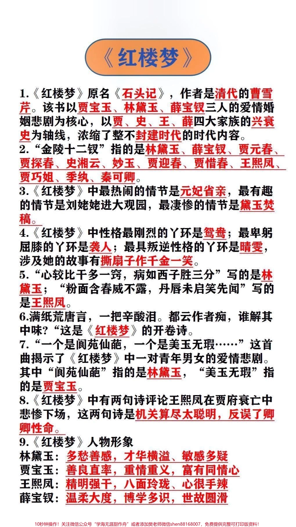 《水浒传》《红楼梦》#四大名著 #必考考点.pdf_第2页