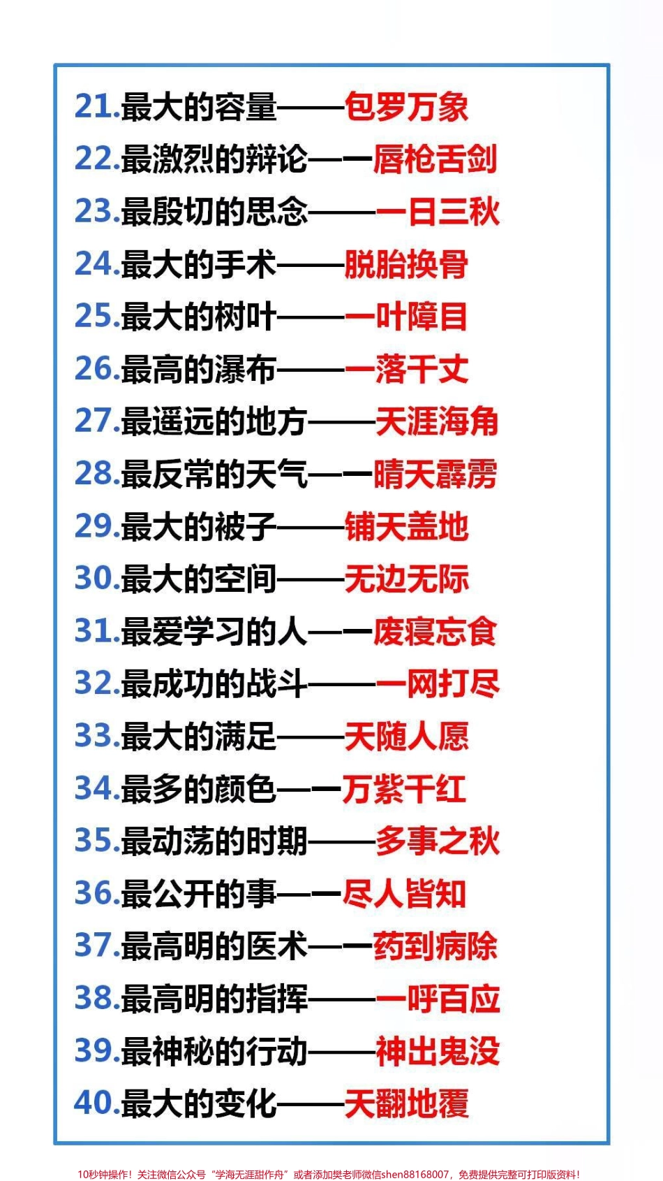 成语之最替孩子收藏起来吧#成语之最 #学习.pdf_第2页
