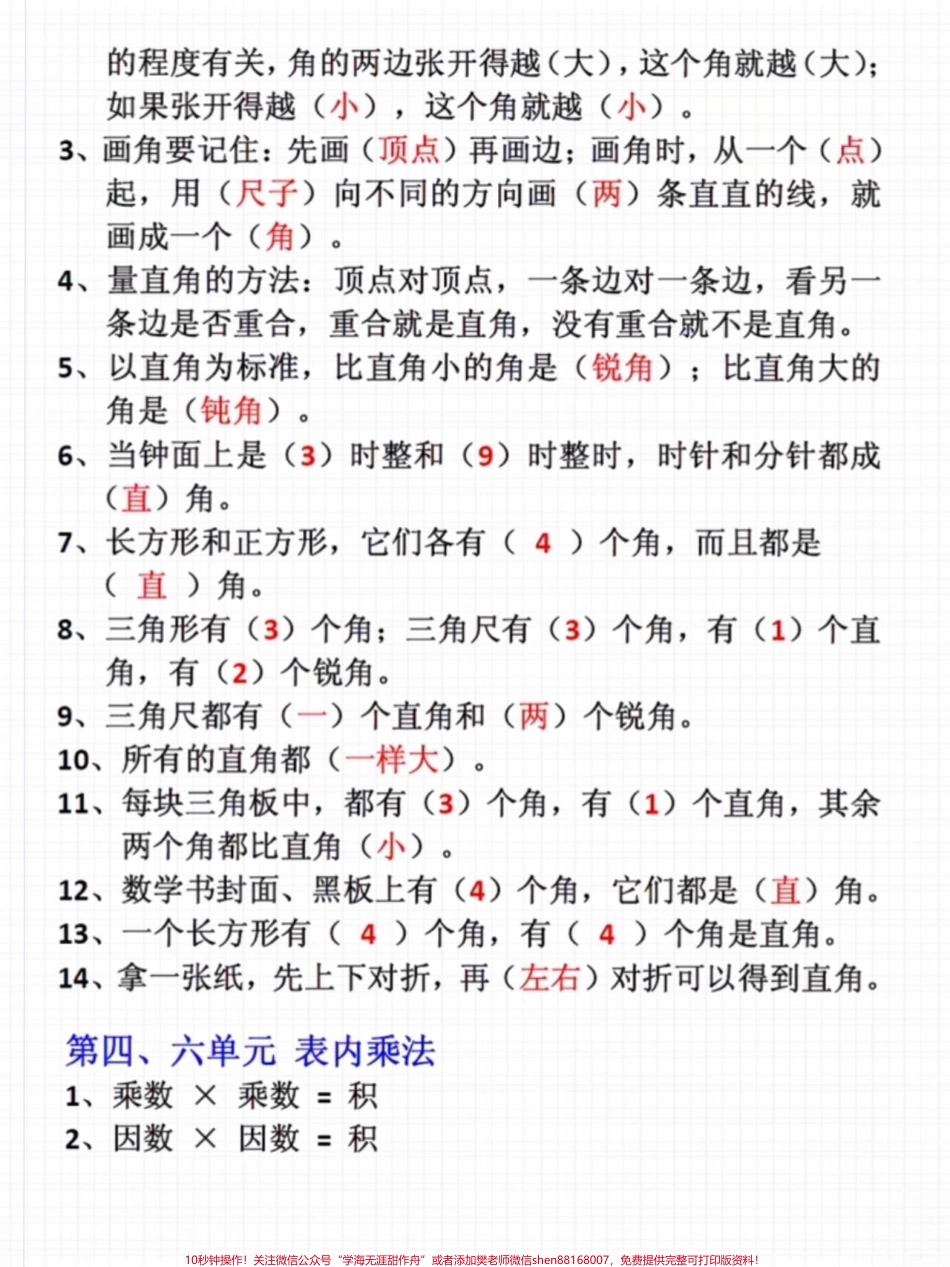 二年级上册数学必背公式总结#一升二 #二年级上册数学 #知识点总结.pdf_第2页