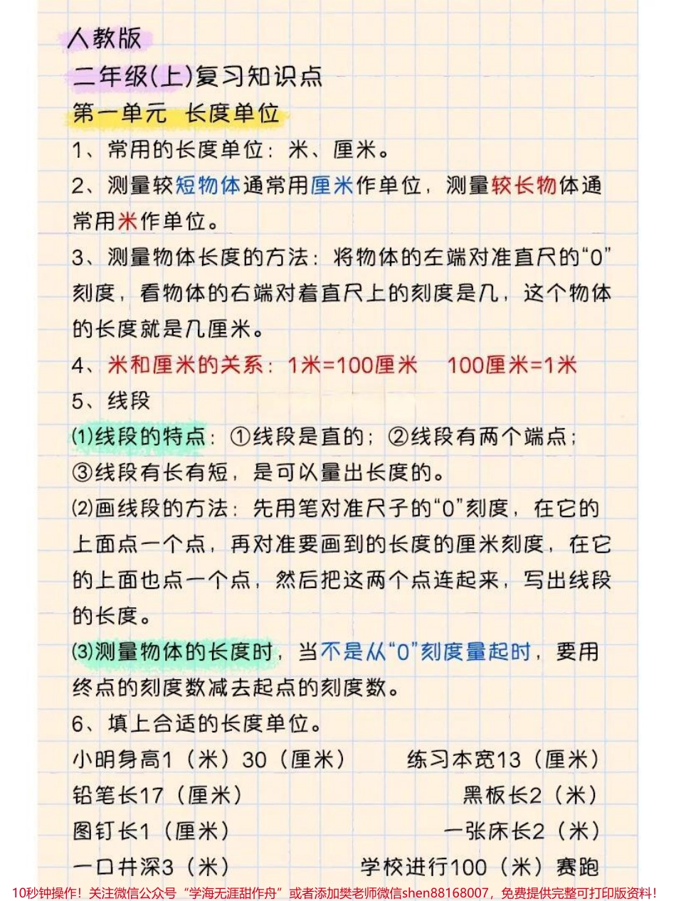 二年级上册数学知识点#小学数学 #知识点总结.pdf_第1页