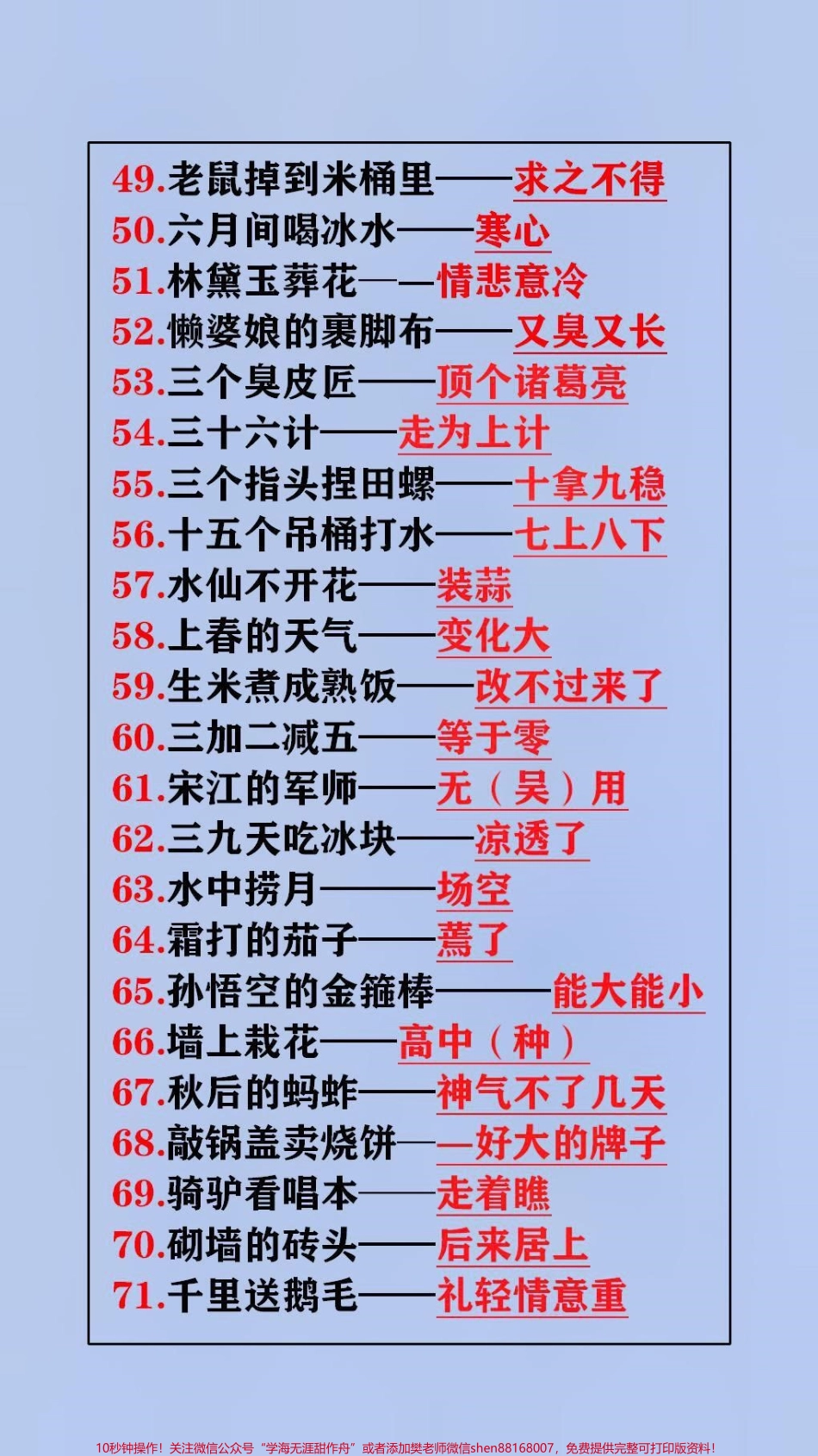 小学生常用歇后语替孩子保存起来吧#学习.pdf_第3页