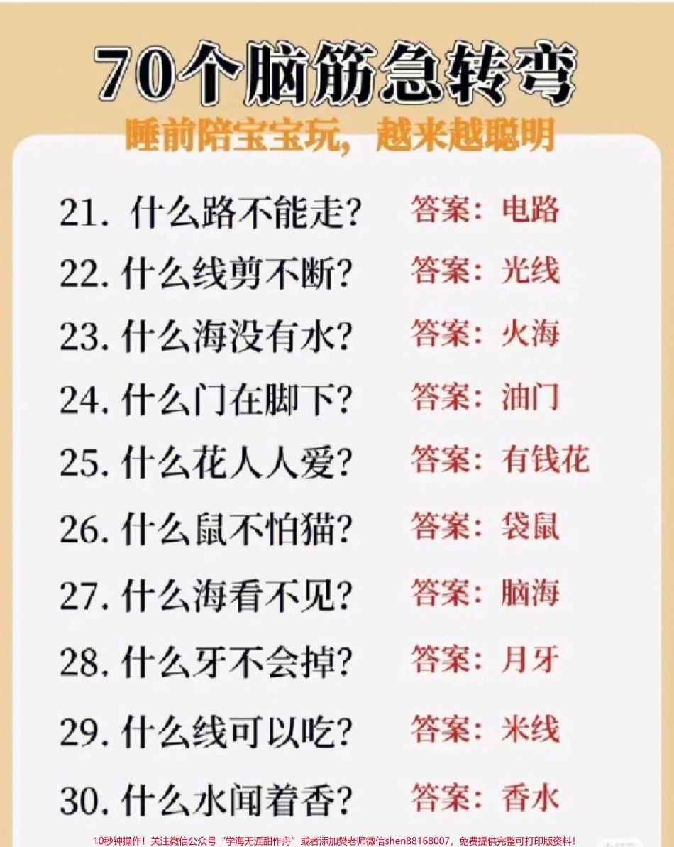 儿童脑筋急转弯陪孩子玩一玩越玩越聪明#家长收藏孩子受益 #每天学习一点点 #教育 #学习 #知识点总结.pdf_第2页